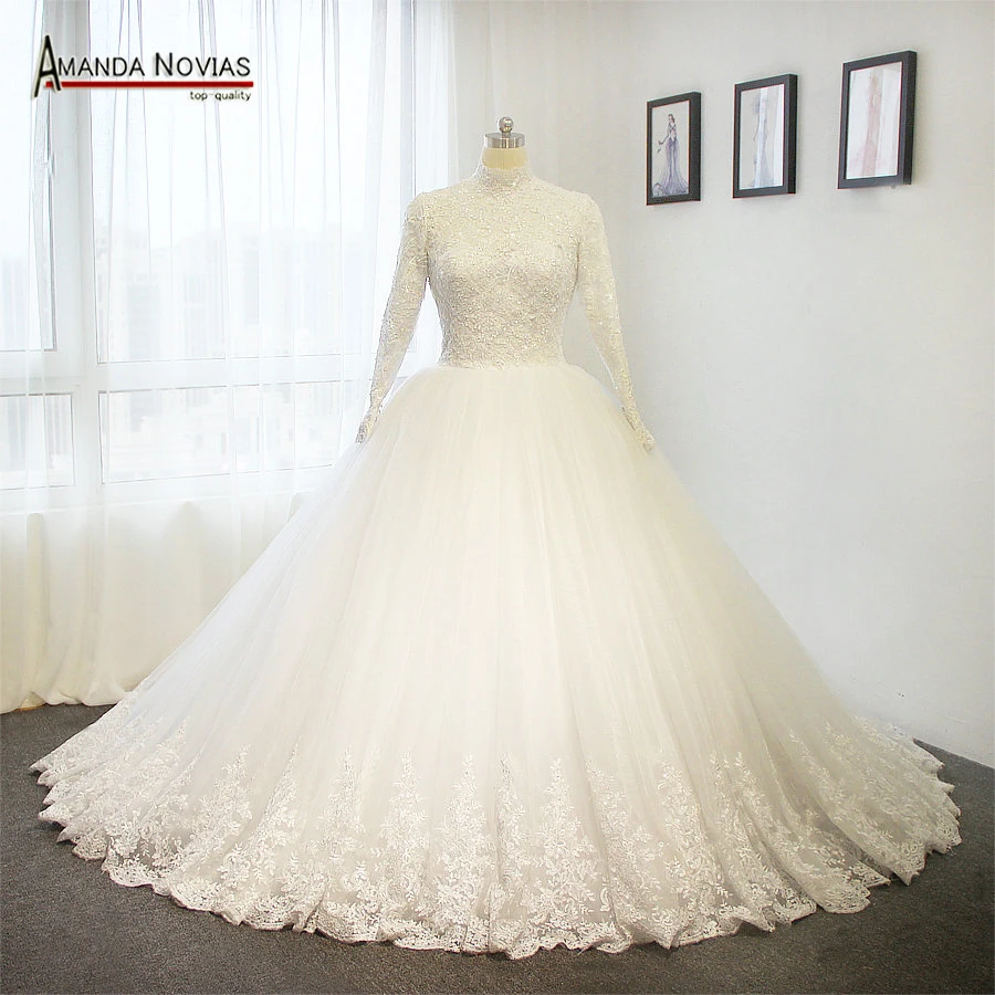 Vintage 2019 Muslim Wedding Dress Wedding Gown High Neck Lace Sleeves Bridal Dress
Vintage 2019 Muslim Wedding Dress Wedding Gown High Neck Lace Sleeves Bridal Dress
