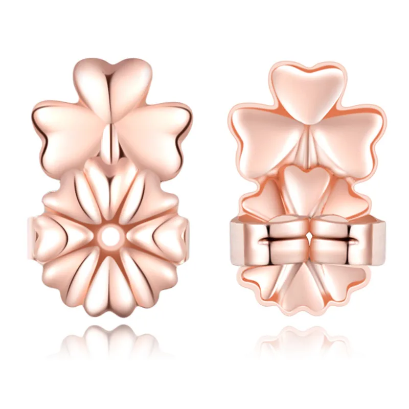 Ms Betti heart clover crown earring listers back set19