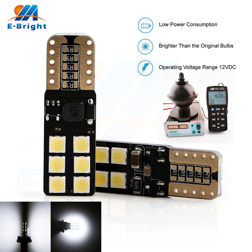 2 pcs Error Free 9-26V T10 W5W Canbus 3030 12SMD LED Bulb Indicator Lamp Car Door Lights T10 6500K-8000k White
2 pcs Error Free 9-26V T10 W5W Canbus 3030 12SMD LED Bulb Indicator Lamp Car Door Lights T10 6500K-8000k White