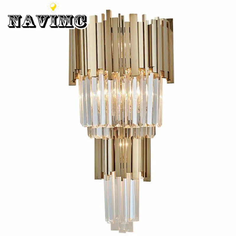 Modern Lustre Crystal Led Wall Lamp Gold Metal Bedroom Led Wall Lights Fixtures Dining Room Led Wall Light Living Room Sconce
Modern Lustre Crystal Led Wall Lamp Gold Metal Bedroom Led Wall Lights Fixtures Dining Room Led Wall Light Living Room Sconce