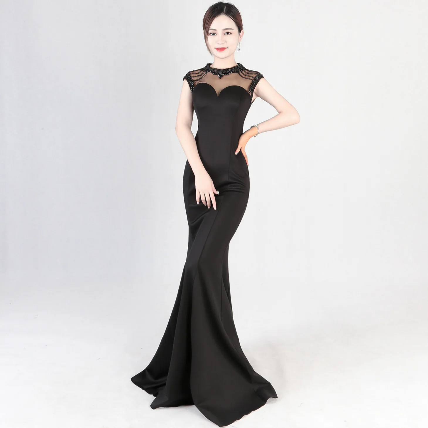 Women Wedding Sexy Party Dress Female Black Sleeveless Evening Elegant Bodycon Dresses Womens Club Wear Long Mesh Vestidos
Women Wedding Sexy Party Dress Female Black Sleeveless Evening Elegant Bodycon Dresses Womens Club Wear Long Mesh Vestidos