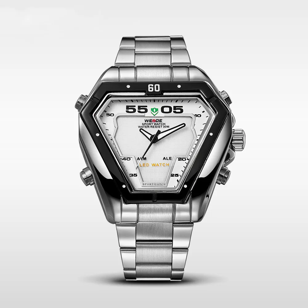 Business quartz Luminous LED steel belt men's watch sport leisure alloy wristwatch
Business quartz Luminous LED steel belt men's watch sport leisure alloy wristwatch