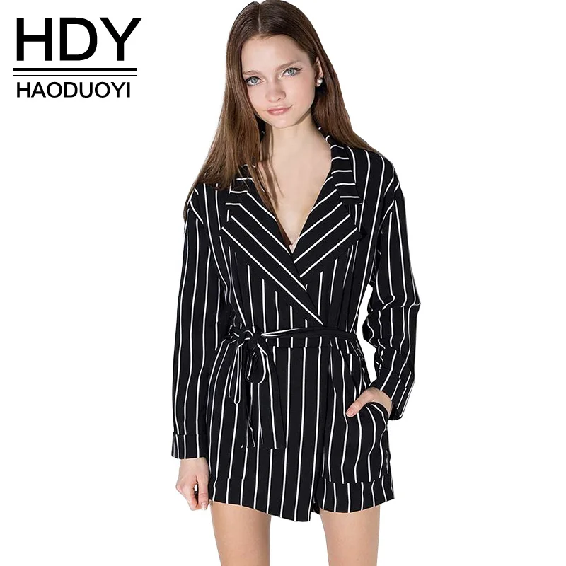 HDY Haoduoyi 2019 Fashion Women Romper Long Sleeve Female Drawstring Slim Playsuits Sweet Color Block Striped Jumpsuit Rompers
HDY Haoduoyi 2019 Fashion Women Romper Long Sleeve Female Drawstring Slim Playsuits Sweet Color Block Striped Jumpsuit Rompers