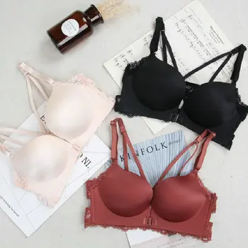 Beautiful back Sexy lace Breathless holes Underwear Women without steel rings Women's bra 
Beautiful back Sexy lace Breathless holes Underwear Women without steel rings Women's bra