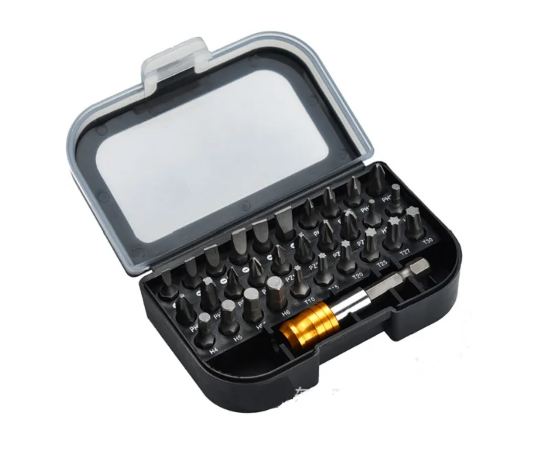 New 32pc Power Bit Set Allen bits Screwdriver Bits Sets with Case Torx, Pozidriv, Phillips, Slotted, Hex
New 32pc Power Bit Set Allen bits Screwdriver Bits Sets with Case Torx, Pozidriv, Phillips, Slotted, Hex