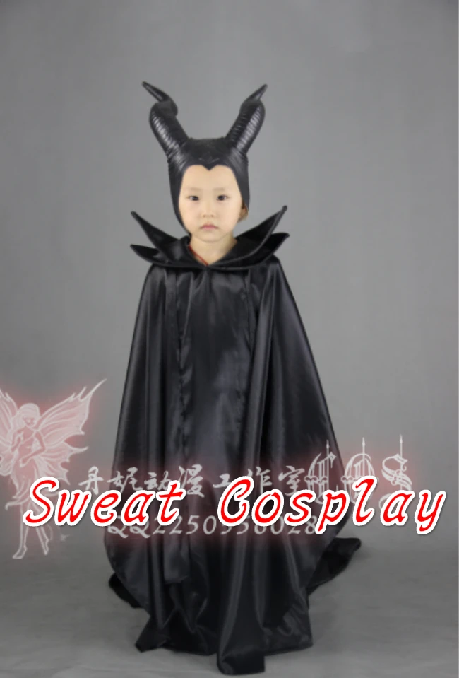 2016 girls Maleficent dress costumes for Kids Maleficent cloak Carnival costumes for children
2016 girls Maleficent dress costumes for Kids Maleficent cloak Carnival costumes for children