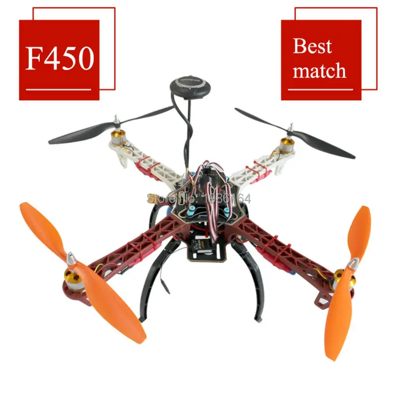 F450 450MM Quadcopter Frame+ A2212 1000KV Motor+ Simonk 30A ESC+ APM2.8 M8N+1045 Propeller Props+Receiver for F450 Quadcopter
F450 450MM Quadcopter Frame+ A2212 1000KV Motor+ Simonk 30A ESC+ APM2.8 M8N+1045 Propeller Props+Receiver for F450 Quadcopter