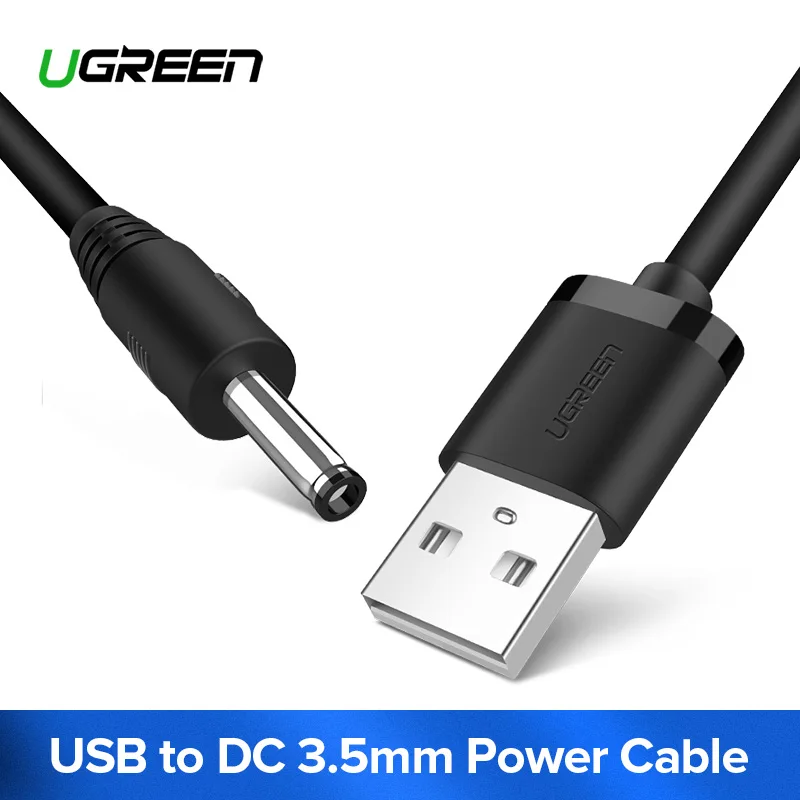 Ugreen USB to DC 3.5mm Power Cable USB A Male to 3.5 Jack Connector 5V Power Supply Charger Adapter for HUB USB Fan Power Cable
Ugreen USB to DC 3.5mm Power Cable USB A Male to 3.5 Jack Connector 5V Power Supply Charger Adapter for HUB USB Fan Power Cable