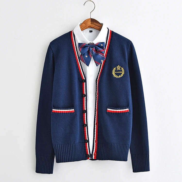 Cardigan Women Sweater Japanese Style 2019 Spring V-neck Students School Uniforms Girls Single Breasted Cardigans Sweaters
Cardigan Women Sweater Japanese Style 2019 Spring V-neck Students School Uniforms Girls Single Breasted Cardigans Sweaters