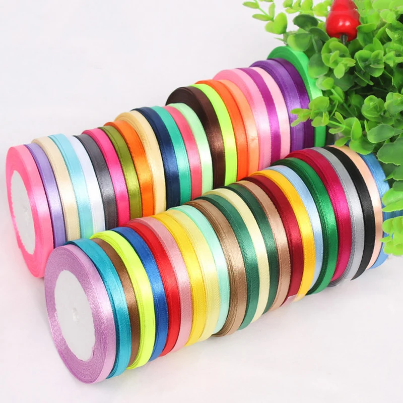 6mm(1/4") Width 25Yards/22Meters Polyester Ribbons Single Face Satin Ribbon Gift Box Wrapper Accessories DIY Handmade Materials
6mm(1/4") Width 25Yards/22Meters Polyester Ribbons Single Face Satin Ribbon Gift Box Wrapper Accessories DIY Handmade Materials
