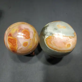 Natural crystal ball polychrome jasper sphere wonderful colors home decoration
Natural crystal ball polychrome jasper sphere wonderful colors home decoration