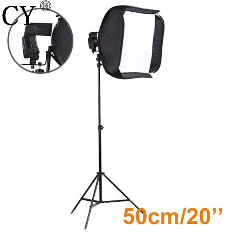 CY Pro High Quality Photography Studio Kits 20"/50cm Easy Portable Softbox For Speedlite with Light Stand Photo Studio Set
CY Pro High Quality Photography Studio Kits 20"/50cm Easy Portable Softbox For Speedlite with Light Stand Photo Studio Set