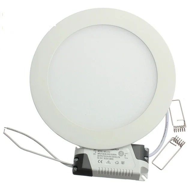 

1pcs/lot Dimmable Ultra Thin LED Panel Downlight 3W 4W 6W 9W 12W 15W 25W Round LED Ceiling Recessed Light AC85-265V panel lamp