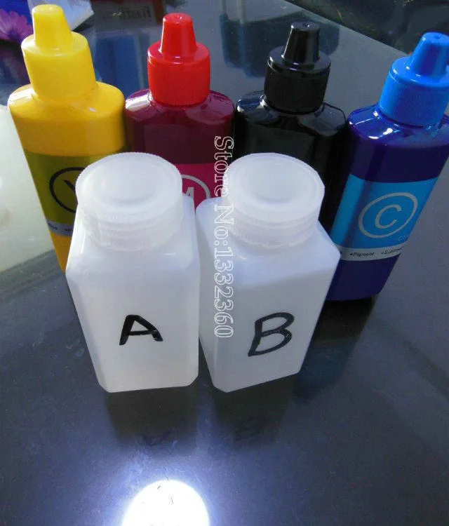 2Bottle hydrographic Activator A & B +10PCS Transfer Printing Film Activator + 4Bottle Pigment ink suits for inkjet printer
2Bottle hydrographic Activator A & B +10PCS Transfer Printing Film Activator + 4Bottle Pigment ink suits for inkjet printer