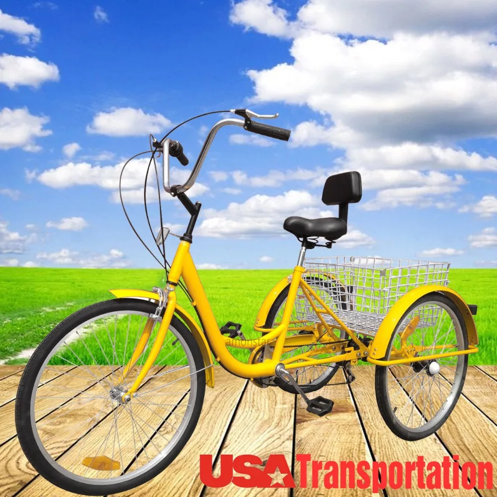 Promotion Russia Shippment 3-Wheel Adult 24" Tricycle Bike Bicycle Trike Cruise 6-Speed W/ Basket
Promotion Russia Shippment 3-Wheel Adult 24" Tricycle Bike Bicycle Trike Cruise 6-Speed W/ Basket