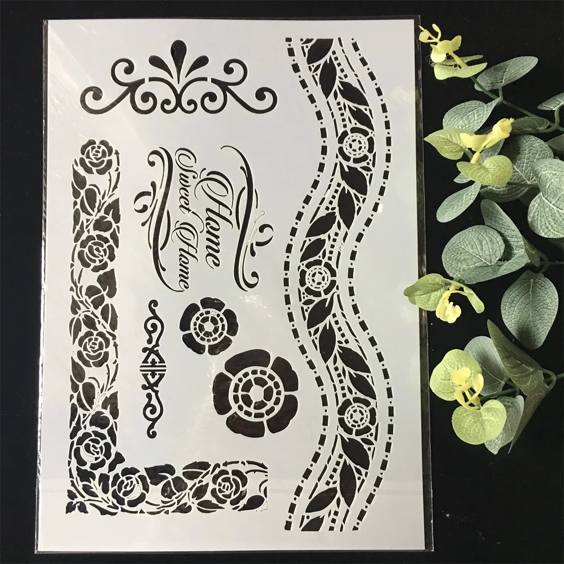 New A4 Sweet Home DIY Layering Stencils Wall Painting Scrapbook Coloring Embossing Album Decorative Paper Card Template
New A4 Sweet Home DIY Layering Stencils Wall Painting Scrapbook Coloring Embossing Album Decorative Paper Card Template