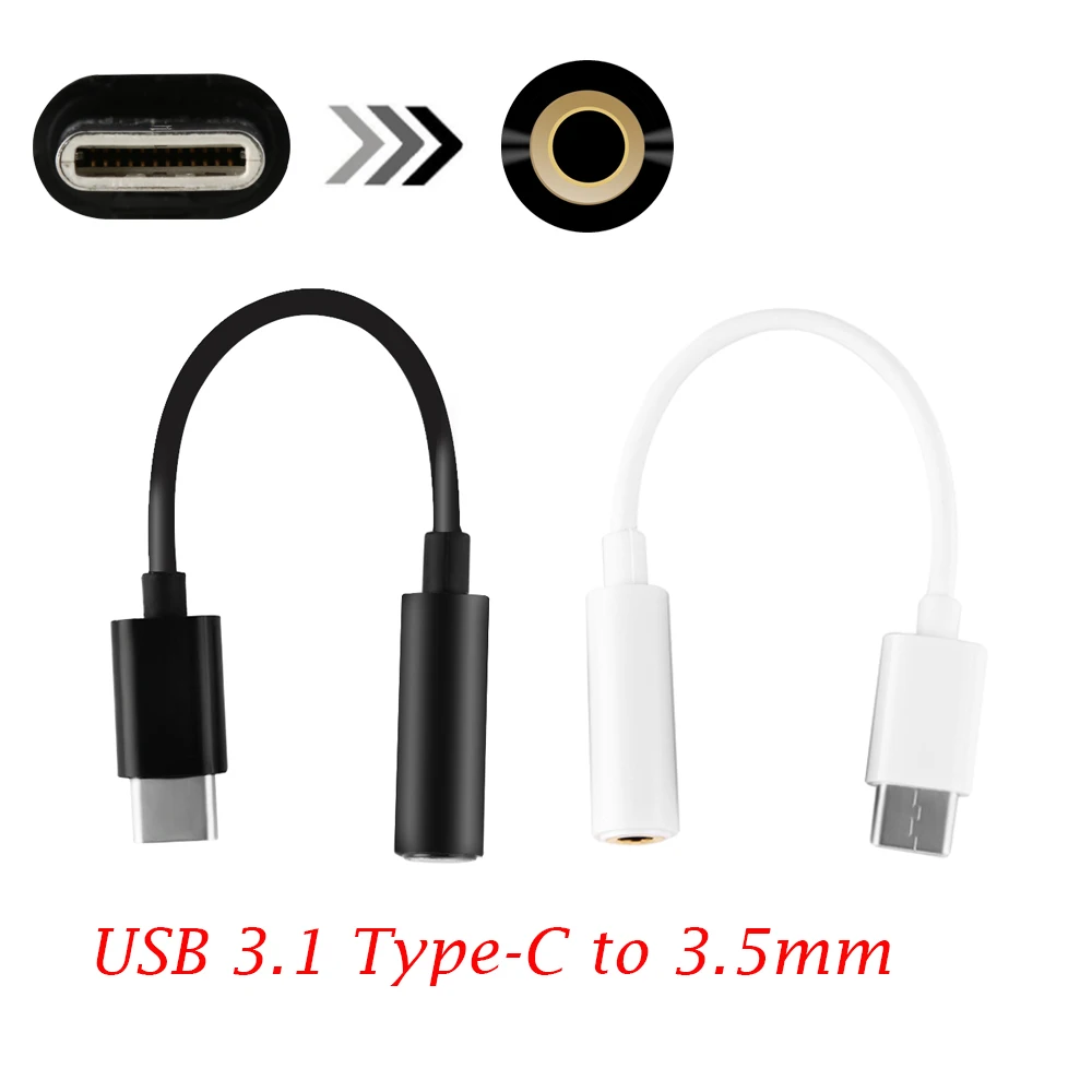 Type-C to 3.5mm Earphone cable Adapter usb 3.1 Type C USB-C male to 3.5 AUX audio female Jack for Xiaomi Samsung letv oneplus
Type-C to 3.5mm Earphone cable Adapter usb 3.1 Type C USB-C male to 3.5 AUX audio female Jack for Xiaomi Samsung letv oneplus