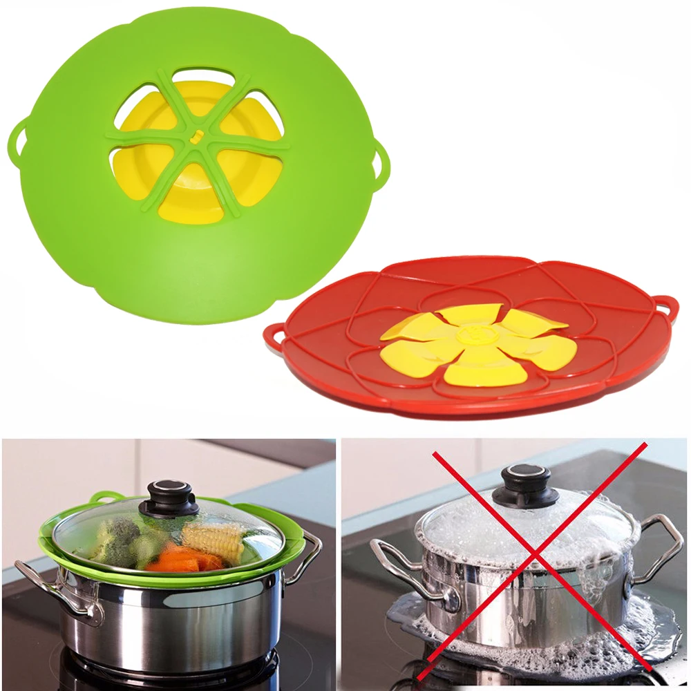 Multi-function Cooking Tools Flower Cookware Parts Green Silicone Boil Over Spill lid Stopper Oven Safe For Pot/Pan Cover
Multi-function Cooking Tools Flower Cookware Parts Green Silicone Boil Over Spill lid Stopper Oven Safe For Pot/Pan Cover