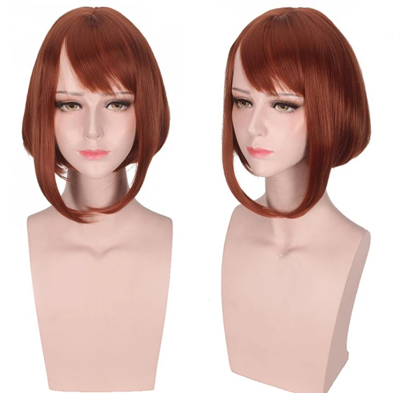 My Hero Boku Academy in the Hero Uraraka Academy Ochako Brown Short Bobo Heat Resistant Wig Cosplay + Free Wig Cap
My Hero Boku Academy in the Hero Uraraka Academy Ochako Brown Short Bobo Heat Resistant Wig Cosplay + Free Wig Cap