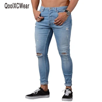 QoolXCWear Mens Casual Skinny Jeans Pants Men Solid black ripped jeans men Ripped Beggar Jeans
QoolXCWear Mens Casual Skinny Jeans Pants Men Solid black ripped jeans men Ripped Beggar Jeans