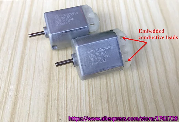 2pcs/lot! Mabuchi 140 micro DC motor FC-140RE 15*20*25mm 12V 8000r/min special for Rearview Mirror/Head Light adjuster motor ~
2pcs/lot! Mabuchi 140 micro DC motor FC-140RE 15*20*25mm 12V 8000r/min special for Rearview Mirror/Head Light adjuster motor ~