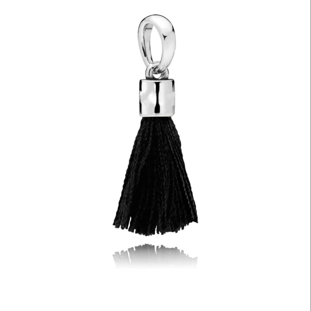 2018 New Authentic 925 Sterling Silver black TASSEL HANGING CHARM Fit Original Pandora Bracelet Pendant necklace DIY Jewelry
2018 New Authentic 925 Sterling Silver black TASSEL HANGING CHARM Fit Original Pandora Bracelet Pendant necklace DIY Jewelry