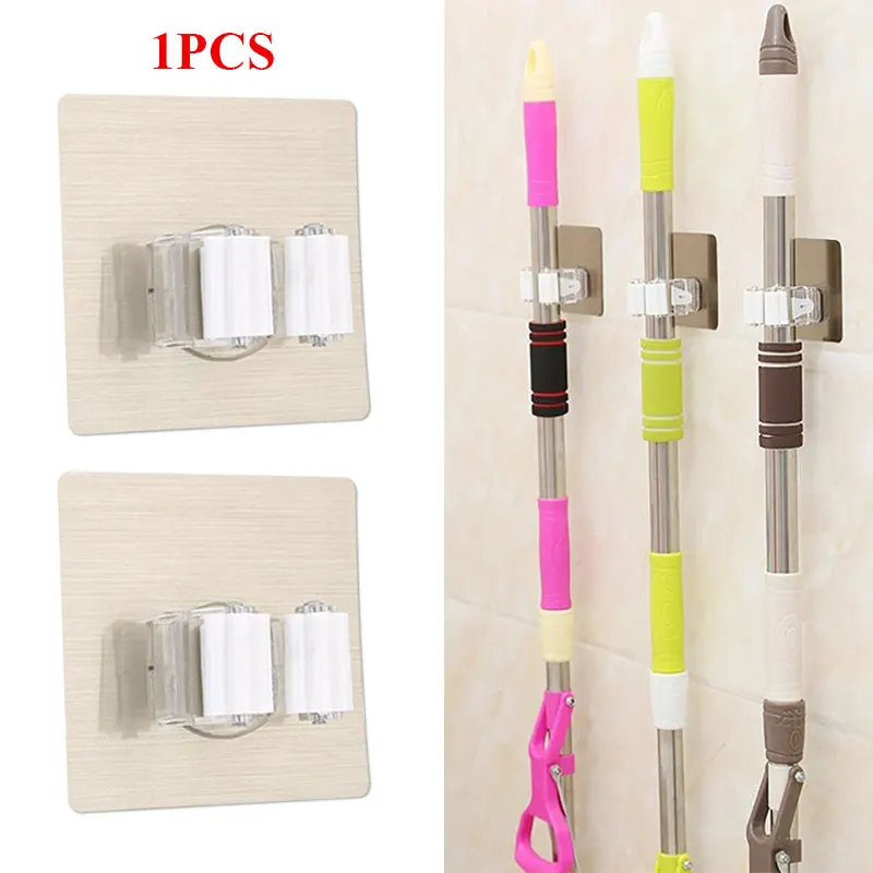 Hanger Mop Clamp Durable Wall Mounted Plastic Shelf Tools Bathroom Wall Sticker Mounted
Hanger Mop Clamp Durable Wall Mounted Plastic Shelf Tools Bathroom Wall Sticker Mounted