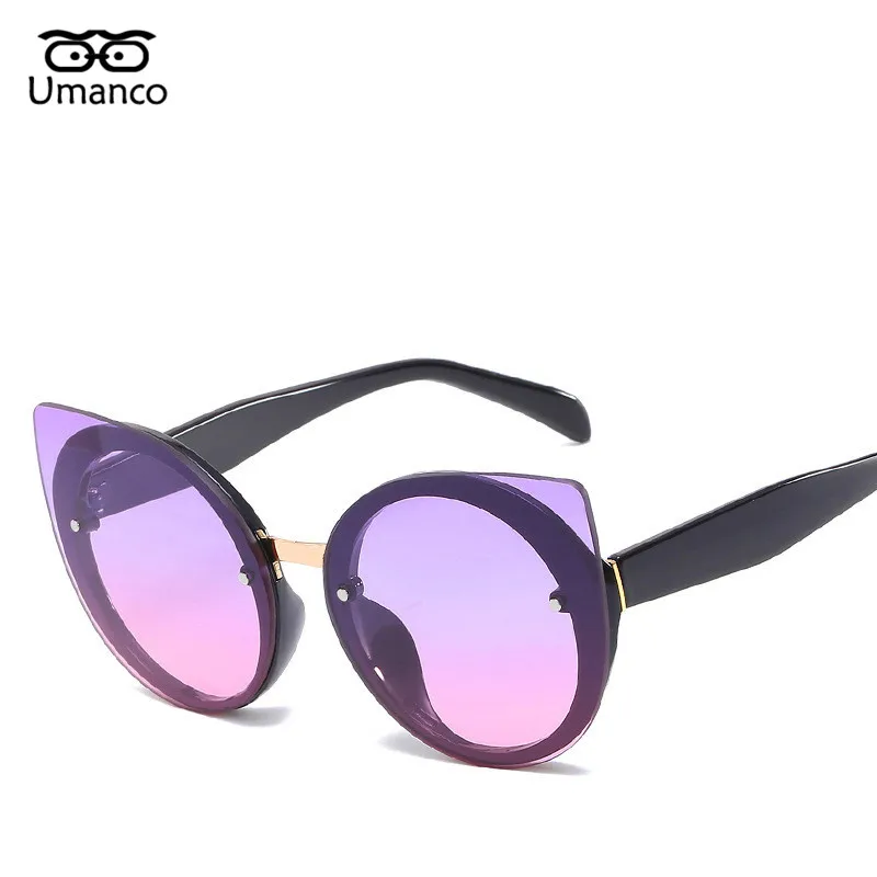 Umanco New Fashion Rimless Cat Eye Sunglasses Women Ocean Lens Colorful Female Eyewear Oversized Beach Rays Goggle UV Protection 
Umanco New Fashion Rimless Cat Eye Sunglasses Women Ocean Lens Colorful Female Eyewear Oversized Beach Rays Goggle UV Protection