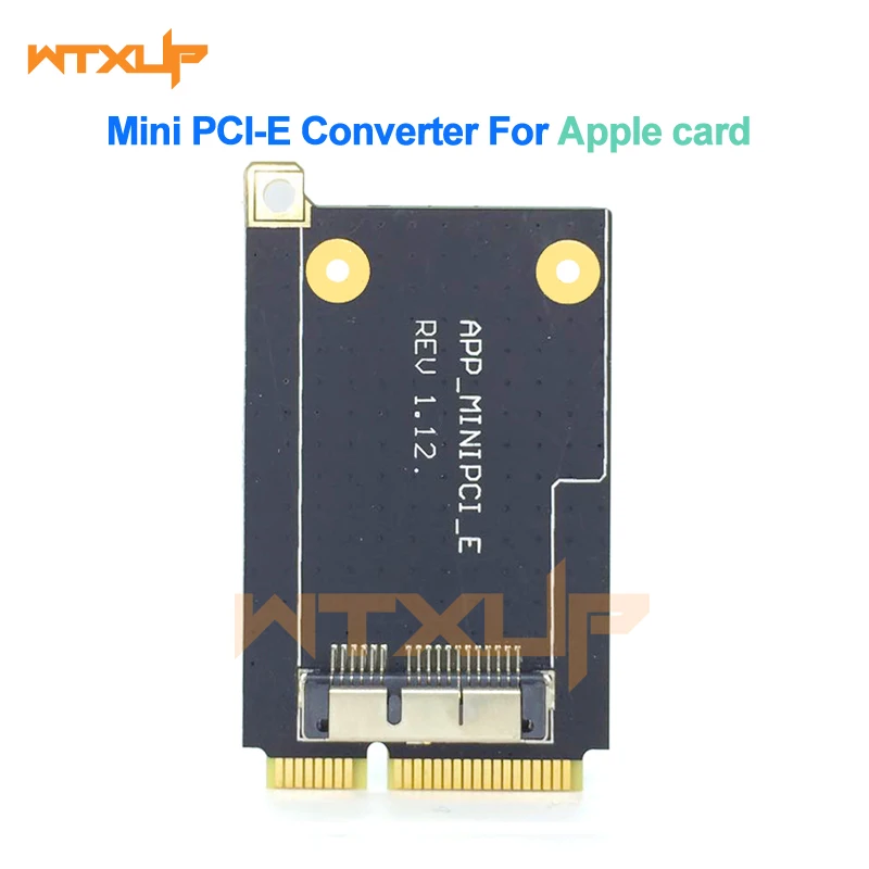 Mini PCI-E Converter Adapter Card 52-Pin Mini PCI Express Adapter Module for Apple BCM94360CD BCM94331 BCM943602CS BCM94360CSAX
Mini PCI-E Converter Adapter Card 52-Pin Mini PCI Express Adapter Module for Apple BCM94360CD BCM94331 BCM943602CS BCM94360CSAX