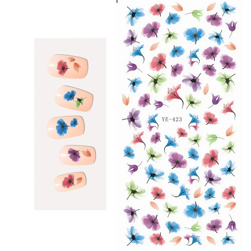 WATER TRANSFER DECAL NAIL STICKER HALF TRANSPARENT FLYING FLOWER PETAL LEAF YE423-428
WATER TRANSFER DECAL NAIL STICKER HALF TRANSPARENT FLYING FLOWER PETAL LEAF YE423-428