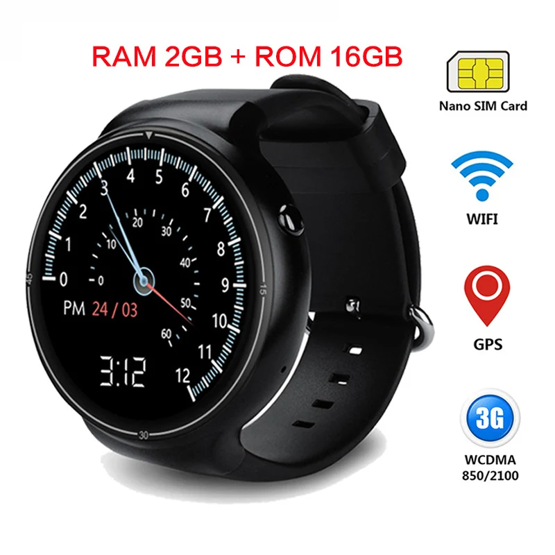 Фото Bluetooth Smart часы I4 Pro Android 5.1 Оперативная память 2 ГБ Встроенная 16 SmartWatch GPS Wi-Fi нано