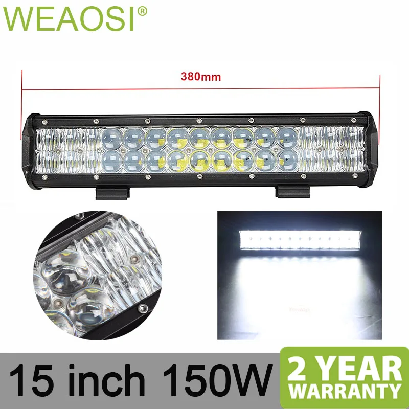 5D LED Bar Offroad 150W Work Light 15inch Off Road LED Light Roof Bar Combo Lamp SUV ATV 4x4
5D LED Bar Offroad 150W Work Light 15inch Off Road LED Light Roof Bar Combo Lamp SUV ATV 4x4