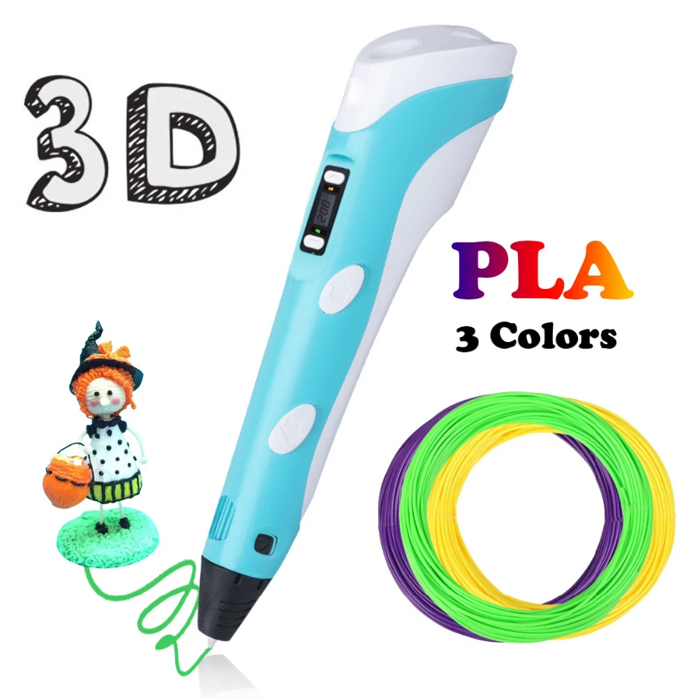 Фото Печать 3D Ручка 1 75 мм PLA умная ручка печать Canetas Criativa подарок на день рождения Mais