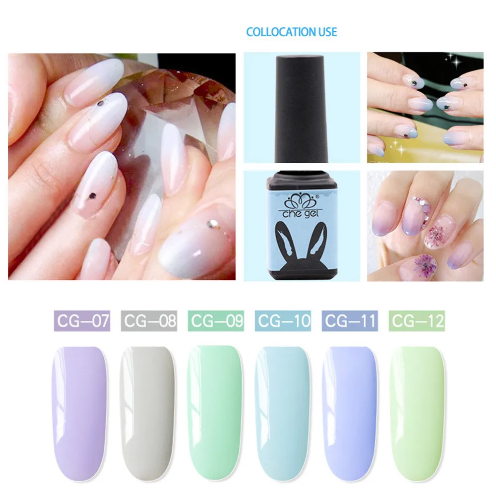 New Nail Art Gel 5ml CHE GEL Nail UV Gel Polish Soak Off Nail Art Topcoat Base Coat Gel Varnish Decoration Makeup
New Nail Art Gel 5ml CHE GEL Nail UV Gel Polish Soak Off Nail Art Topcoat Base Coat Gel Varnish Decoration Makeup