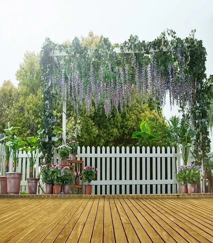 TR 8x8FT Green Tree Flowers Branch Vine Gate Photography Backdrops White Wood Fence Wooden Floor Custom Studio Backgrounds Vinyl
TR 8x8FT Green Tree Flowers Branch Vine Gate Photography Backdrops White Wood Fence Wooden Floor Custom Studio Backgrounds Vinyl