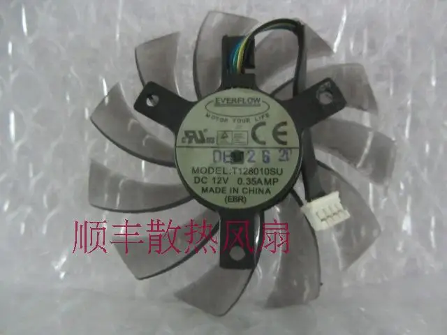 Фото Gigabyte 7 5 см 4 диаметр вентилятора видеокарты everflow t128010su 0.35a | Компьютеры и офис
