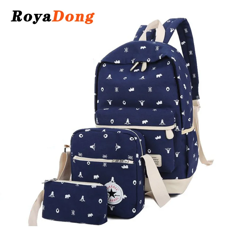 RoyaDong 2018 Printing Backpacks Set Women Canvas Animal Prints Candy Color Cute Children School Bags For Teenage Girls
RoyaDong 2018 Printing Backpacks Set Women Canvas Animal Prints Candy Color Cute Children School Bags For Teenage Girls