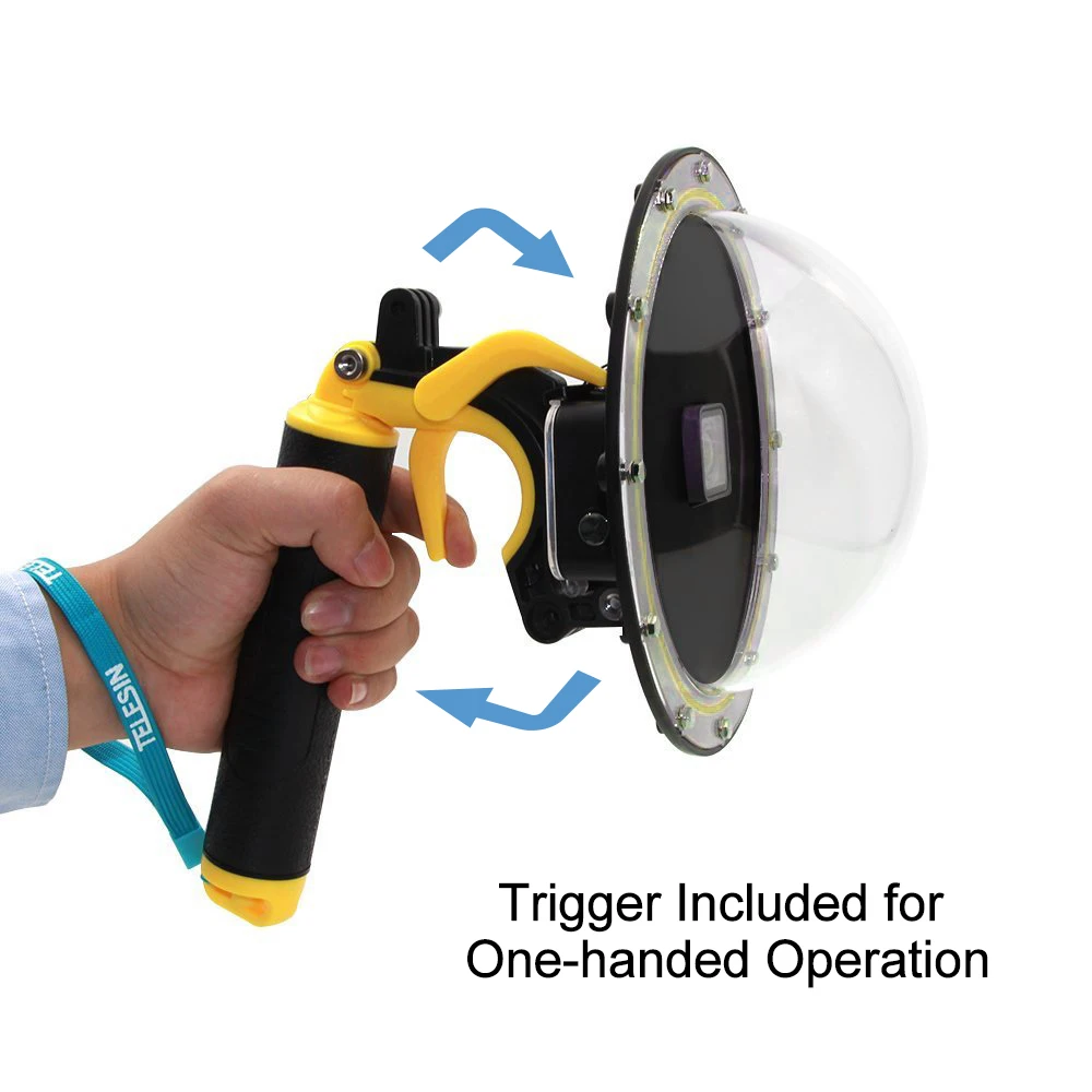6'' Underwater Diving Hood Dome Shutter Stabilizer Pistol Trigger Handheld Floating for Gopro Hero 4 3+3 Accessories
6'' Underwater Diving Hood Dome Shutter Stabilizer Pistol Trigger Handheld Floating for Gopro Hero 4 3+3 Accessories