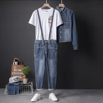 New design Detachable men's denim jumpsuit Slim Korean style youth feet jeans retro tooling jumpsuit men's trousers !
New design Detachable men's denim jumpsuit Slim Korean style youth feet jeans retro tooling jumpsuit men's trousers !