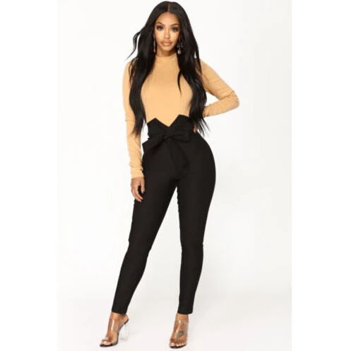 2018 Fashion Black/Khaki Women's Elastic High Waist Casual Bandage Long Pants Ladies OL Pencil Trousers
2018 Fashion Black/Khaki Women's Elastic High Waist Casual Bandage Long Pants Ladies OL Pencil Trousers