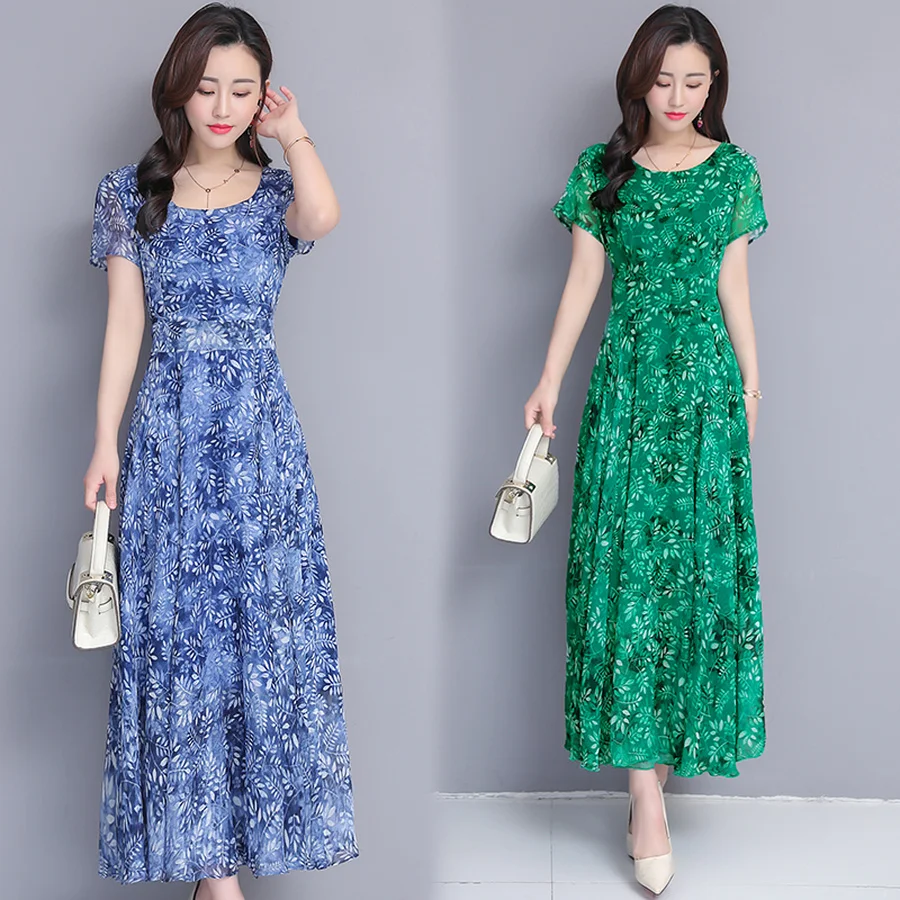 2019 Korean Vintage Floral Chiffon Boho Maxi Dress Summer 3XL Plus Size Beach Midi Sundress Elegant Bodycon Women Party Vestidos
2019 Korean Vintage Floral Chiffon Boho Maxi Dress Summer 3XL Plus Size Beach Midi Sundress Elegant Bodycon Women Party Vestidos