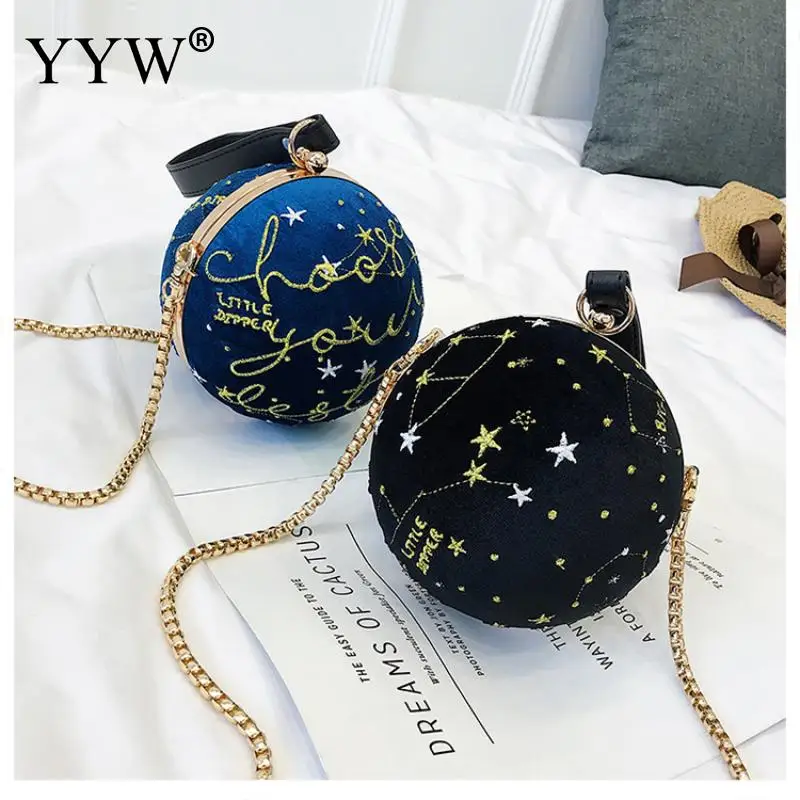 Retro Letter Embroidery Ball Bag Women Shoulder Bag Round Clutch Bag Evening Ladies Luxury Wedding Party Bags Crossbody Purse
Retro Letter Embroidery Ball Bag Women Shoulder Bag Round Clutch Bag Evening Ladies Luxury Wedding Party Bags Crossbody Purse
