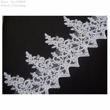 Free Shipping 1Yd x White Sequin Beaded Pearled High Lace Applique Trim Wedding Dress Costume Decorating Sewing DIY Craft PBBT13
Free Shipping 1Yd x White Sequin Beaded Pearled High Lace Applique Trim Wedding Dress Costume Decorating Sewing DIY Craft PBBT13
