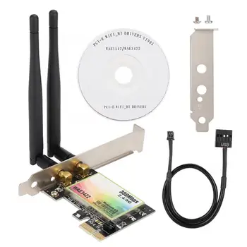 WAE3422 Computer Network Card Desktop 2.4G/5G Wireless Bluetooth 4.0 Dual Band 300Mbps for Windows 7/8/8.1/10 Network Card
WAE3422 Computer Network Card Desktop 2.4G/5G Wireless Bluetooth 4.0 Dual Band 300Mbps for Windows 7/8/8.1/10 Network Card