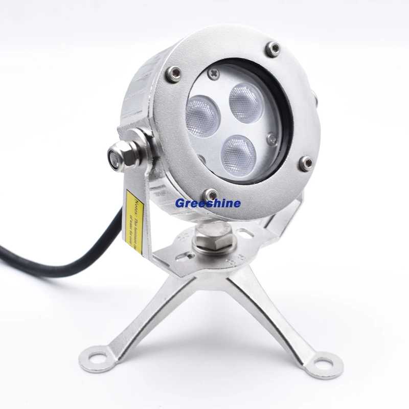

316 Stainless steel 24V 9W RGB LED Underwater Lamp white IP68 Pond fountain led light color changing DMX Underwater Pool LED