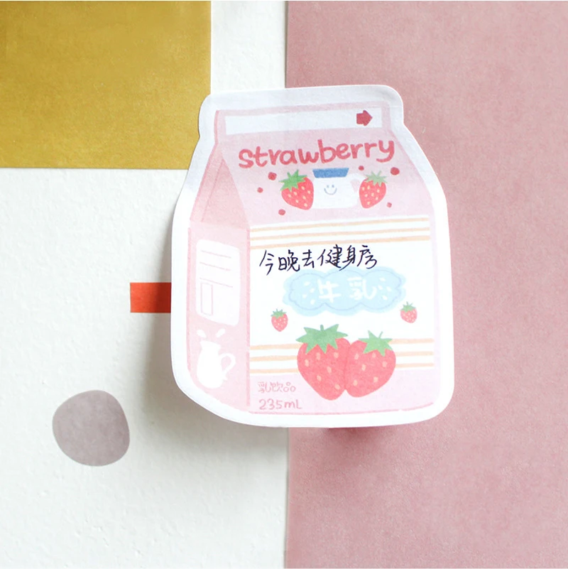 1PC Kawaii Cute Strawberry Milk Sticker Bookmark Marker Memo Pad Flags Sticky Note Stationery School Supplies Papeleria sl1776
1PC Kawaii Cute Strawberry Milk Sticker Bookmark Marker Memo Pad Flags Sticky Note Stationery School Supplies Papeleria sl1776