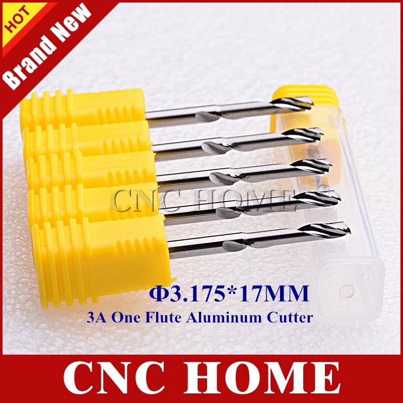 3.175MM*17MM One Flute Spiral Milling Cutter Aluminium CNC Bits Tool, Imported Carbide Router Cutter for Aluminum Metal Cutting
3.175MM*17MM One Flute Spiral Milling Cutter Aluminium CNC Bits Tool, Imported Carbide Router Cutter for Aluminum Metal Cutting