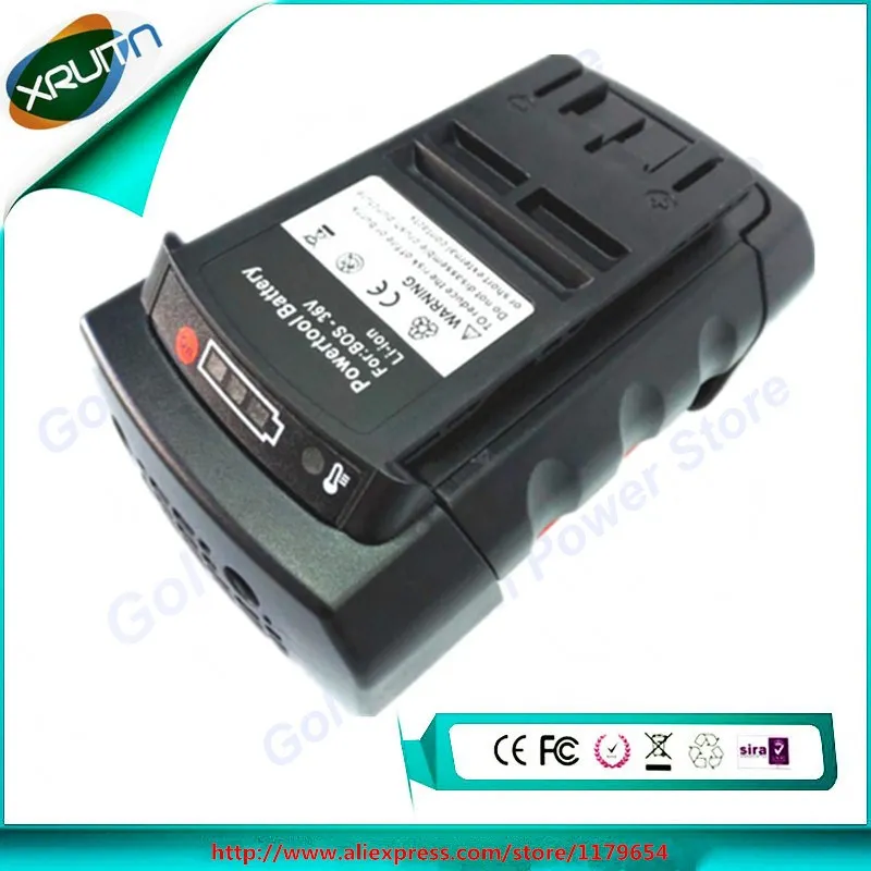 Аккумуляторная батарея XRUITN 36 в 4000 Ач/мАч аккумуляторная для дрели Bosch BAT836 BAT837 Ni-MH