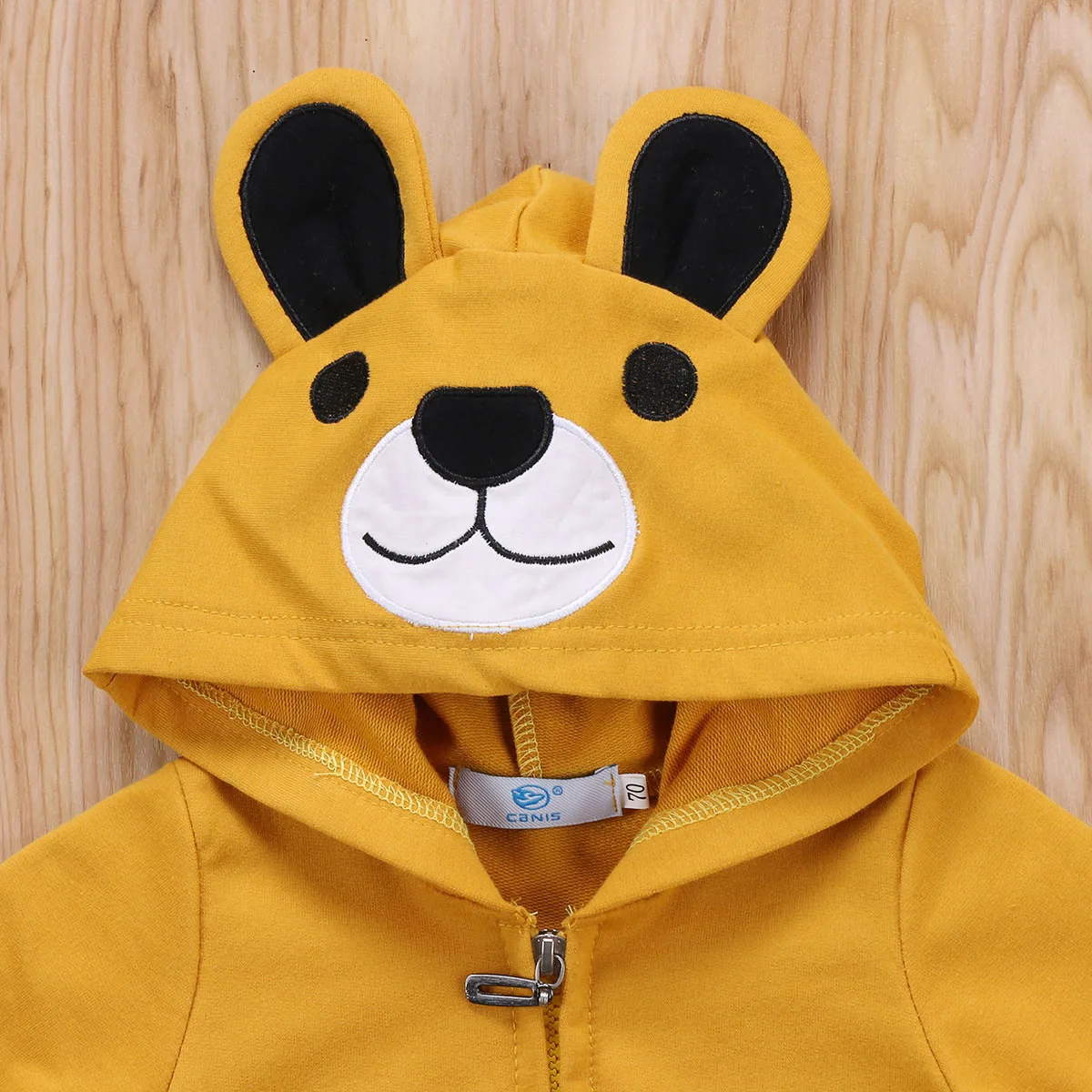 baby girls boys cute bear 3d ear romper jumpsuit outfits clothes