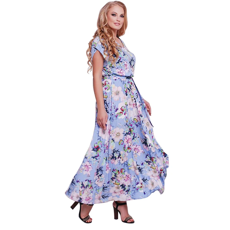 Floral Print Draped Sashes High Waisted Dress Summer Women V-neck Bohemian Maxi Dress Ladies Short Sleeve Vintage Long Dress
Floral Print Draped Sashes High Waisted Dress Summer Women V-neck Bohemian Maxi Dress Ladies Short Sleeve Vintage Long Dress